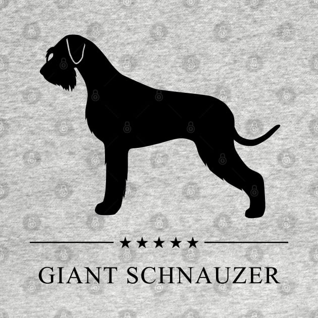 Giant Schnauzer Black Silhouette by millersye